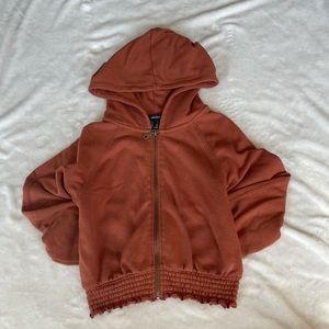 Cropped hoodie sweatshirt